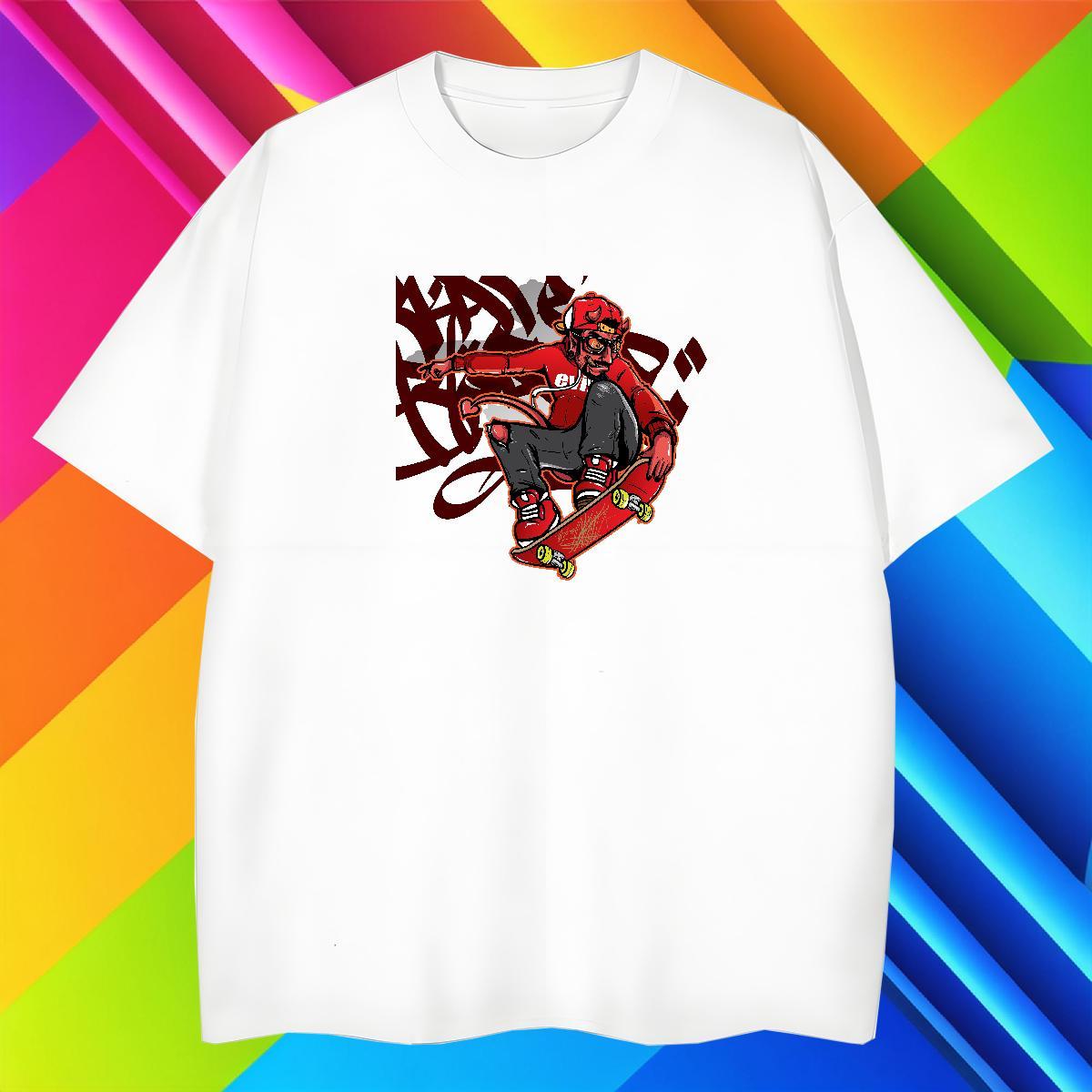 Loose Fit Tshirts 230g 100% Cotton Summer Casual person Black Oversized Breathable Short Sleeve DIY Mens T Shirts Tees