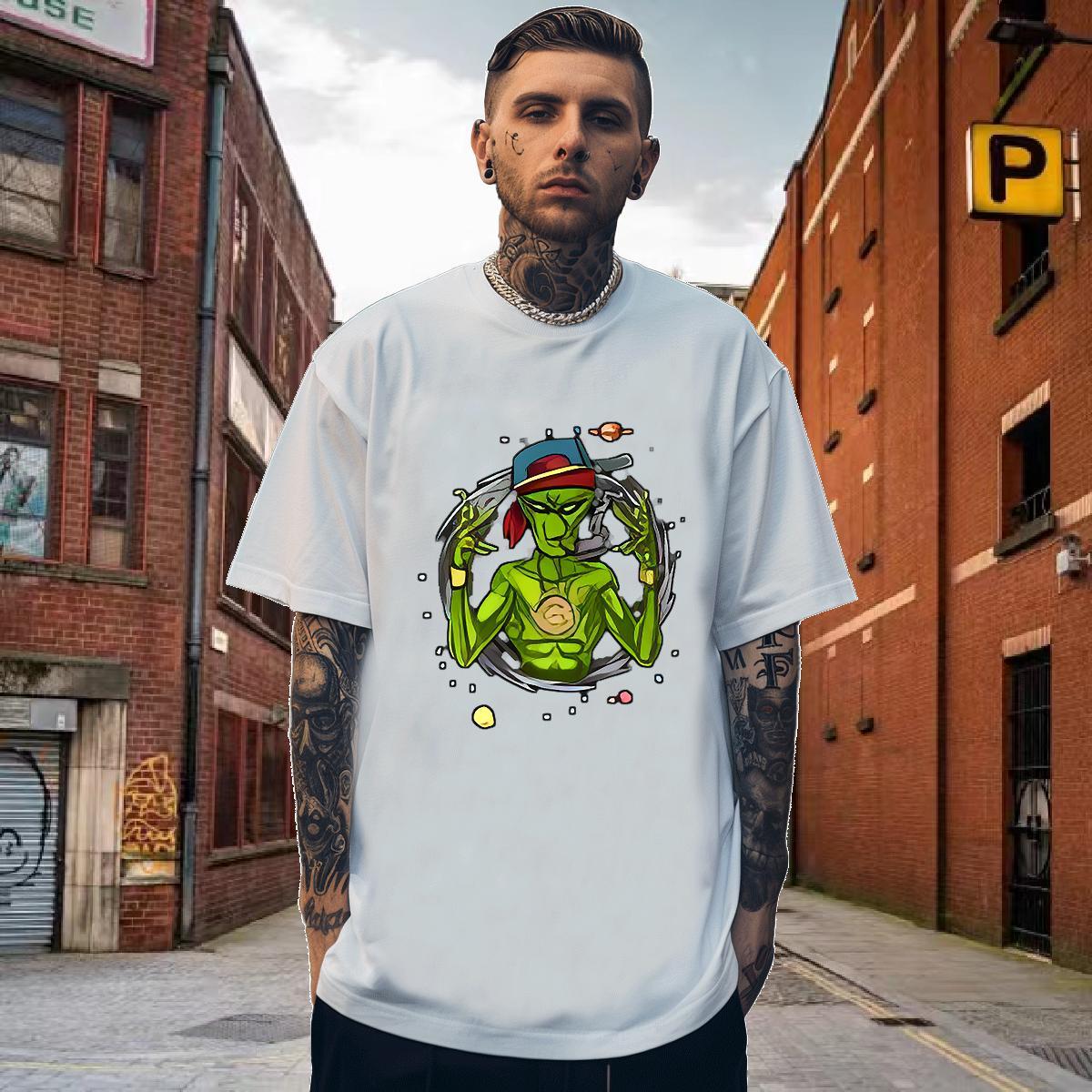 Men T Shirts 100% Cotton 230g Animated characters Sport Breathable Crew Neck DIY Printed Men Tees 2024 Designer Cool Design Clothes