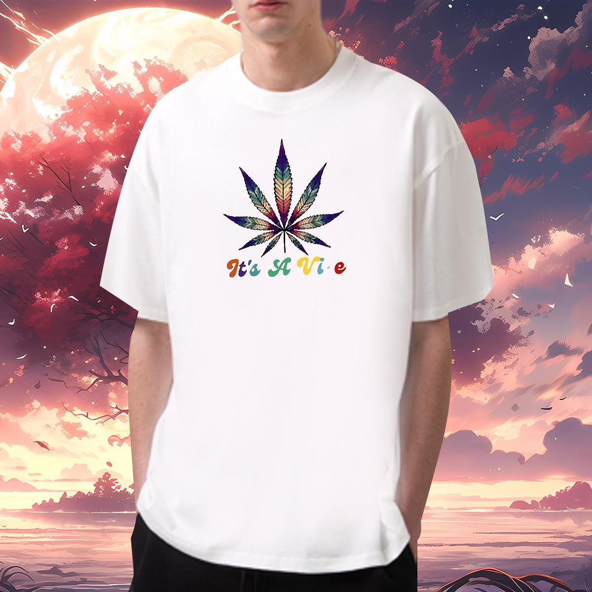 Mens T Shirts 230g Pure Cotton painting Hip Hop Crew Neck Breathable Custom Cartoon Tshirt for Man Woman New Cool Top Tees