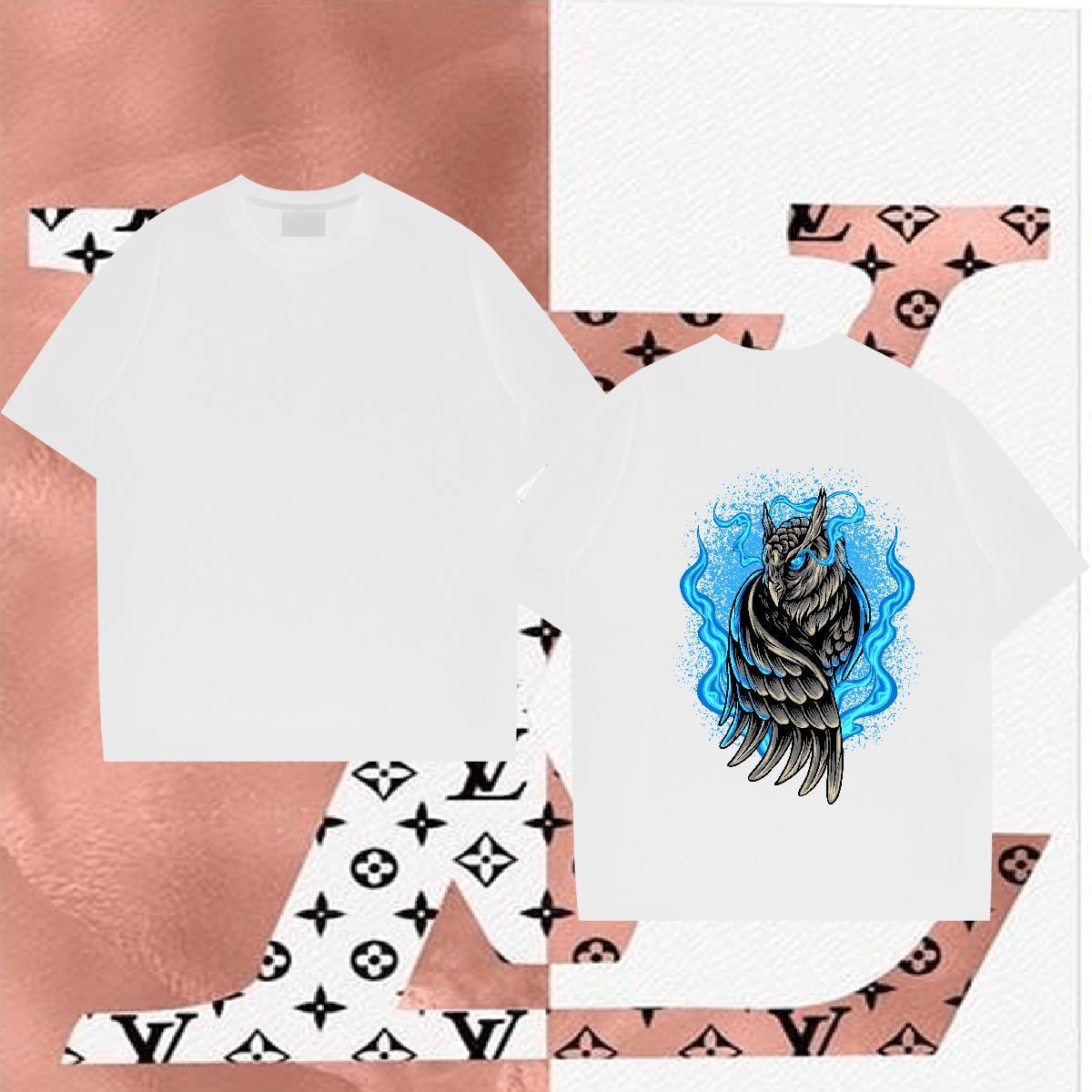 New Arrival Men T Shirts 230g 100% Cotton cool Home Outdoor Top Tees Round Neck Short Sleeve Wholesale Mens Tshirts Cartoon Print