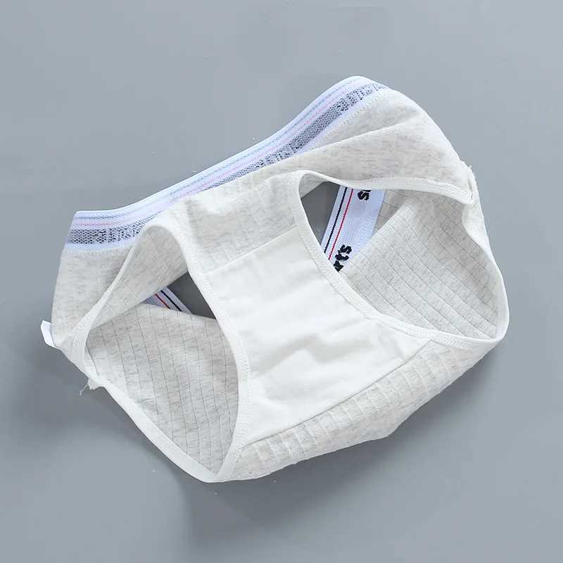 3 girls underwear triangle cotton letter solid color 13-year-old childrens pants summer girls underwear 9-16YW240715