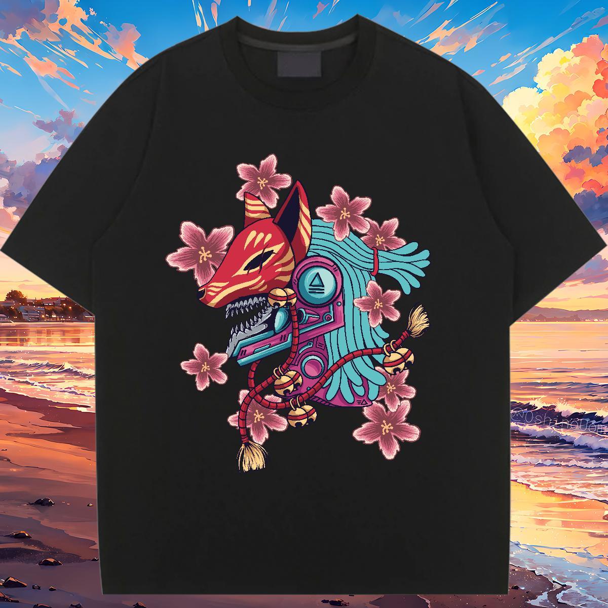 Popular Woman T Shirts Comfortable Tshirt for Man Woman Cartoon Printing L-4XL ET Outdoor 230g Pure Cotton Fashion New Tops