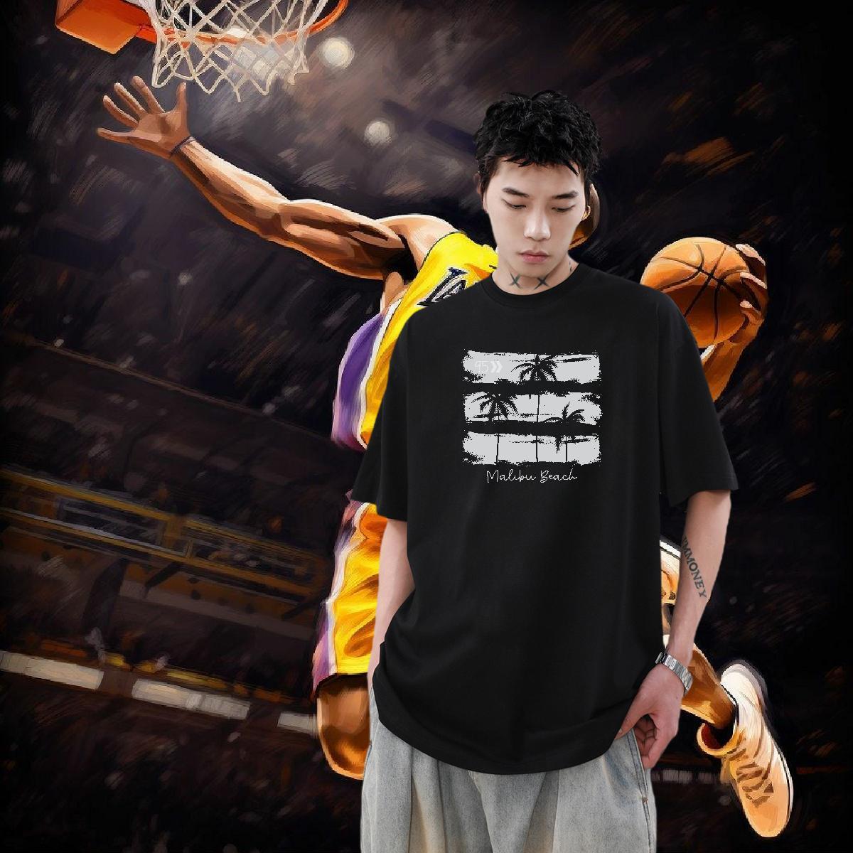 Classic Men T Shirts 230g Pure Cotton tree Casual Top Tees O Neck Short Sleeves Cool Design Mens Tshirts Oversized