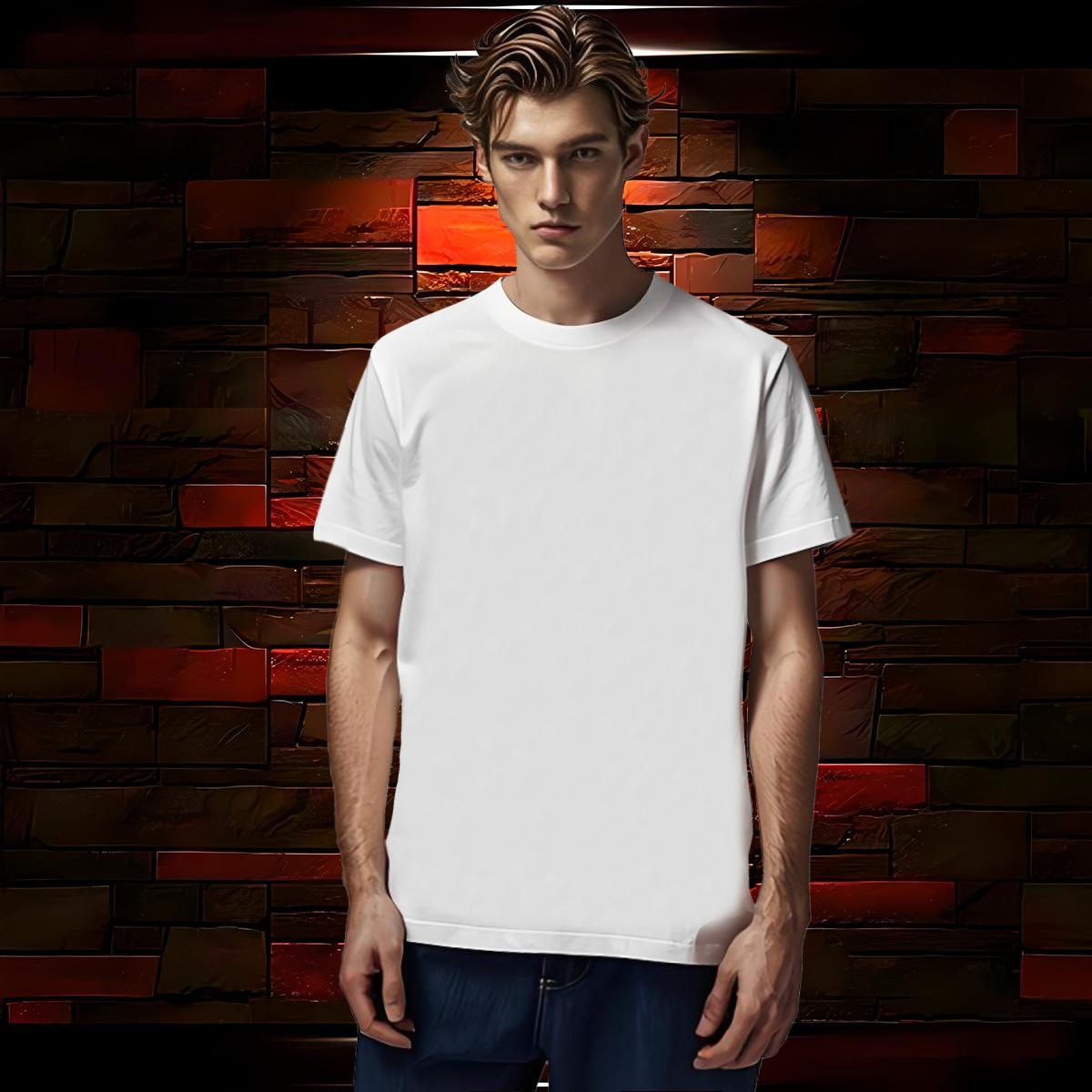 Comfortable T-Shirts for Men 230g 100% Cotton skull Daily Outfit Graphic Breathable Short Sleeve Tshirts 2024 New Top Tees