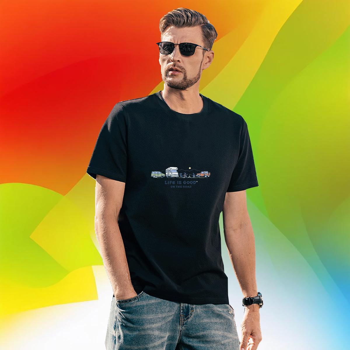 High Quality Mens Tshirts 230g 100% Cotton Street mountains Black White Breathable Crew Neck Fashion Casual T-Shirts Clothes