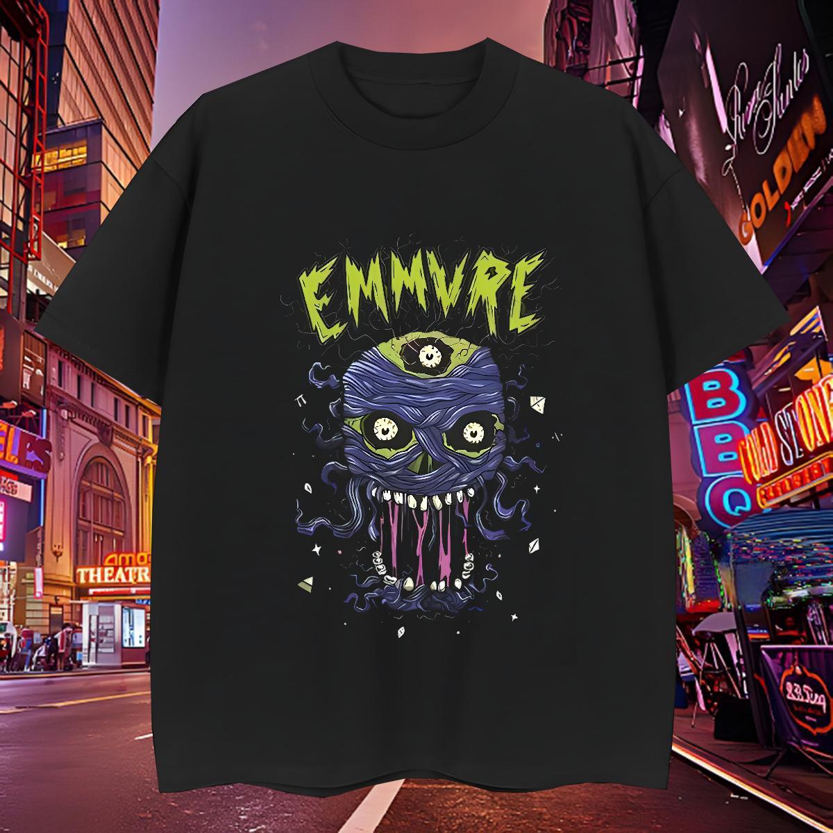 Cool Design Mens Tshirts 230g Cotton monste Man T Shirts Daily Outfit Breathable Crew Neck Anime Print Wholesale Tees Shirts