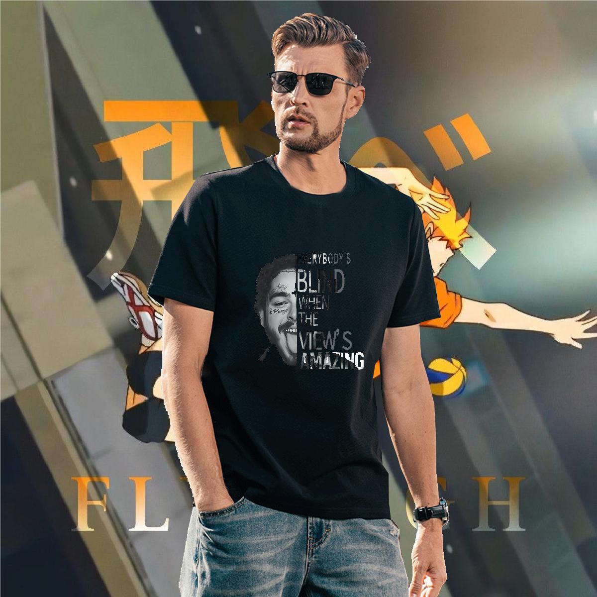 Mens T Shirts 230g Cotton portrait Hip Hop Street Breathable Short Sleeve Skull Men Tees Fashion Casual Popular Tee Shirt