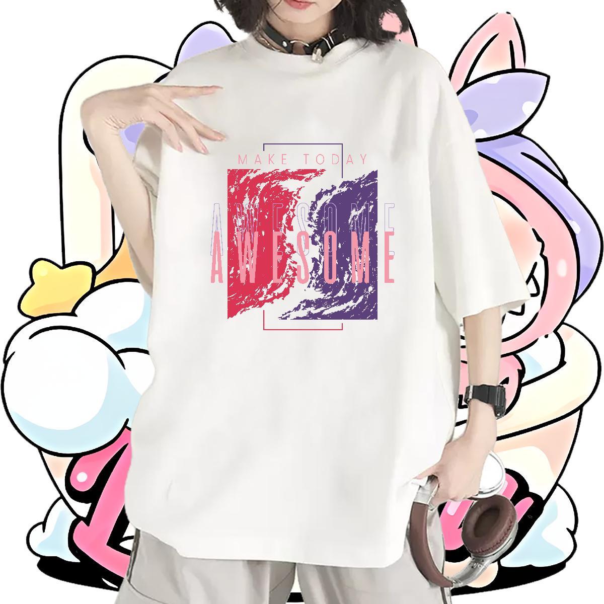 Designer Women T Shirts Breathable Crew Neck Woman Tshirt Cartoon Print tree Sport 230g 100% Cotton New Arrival Clothings