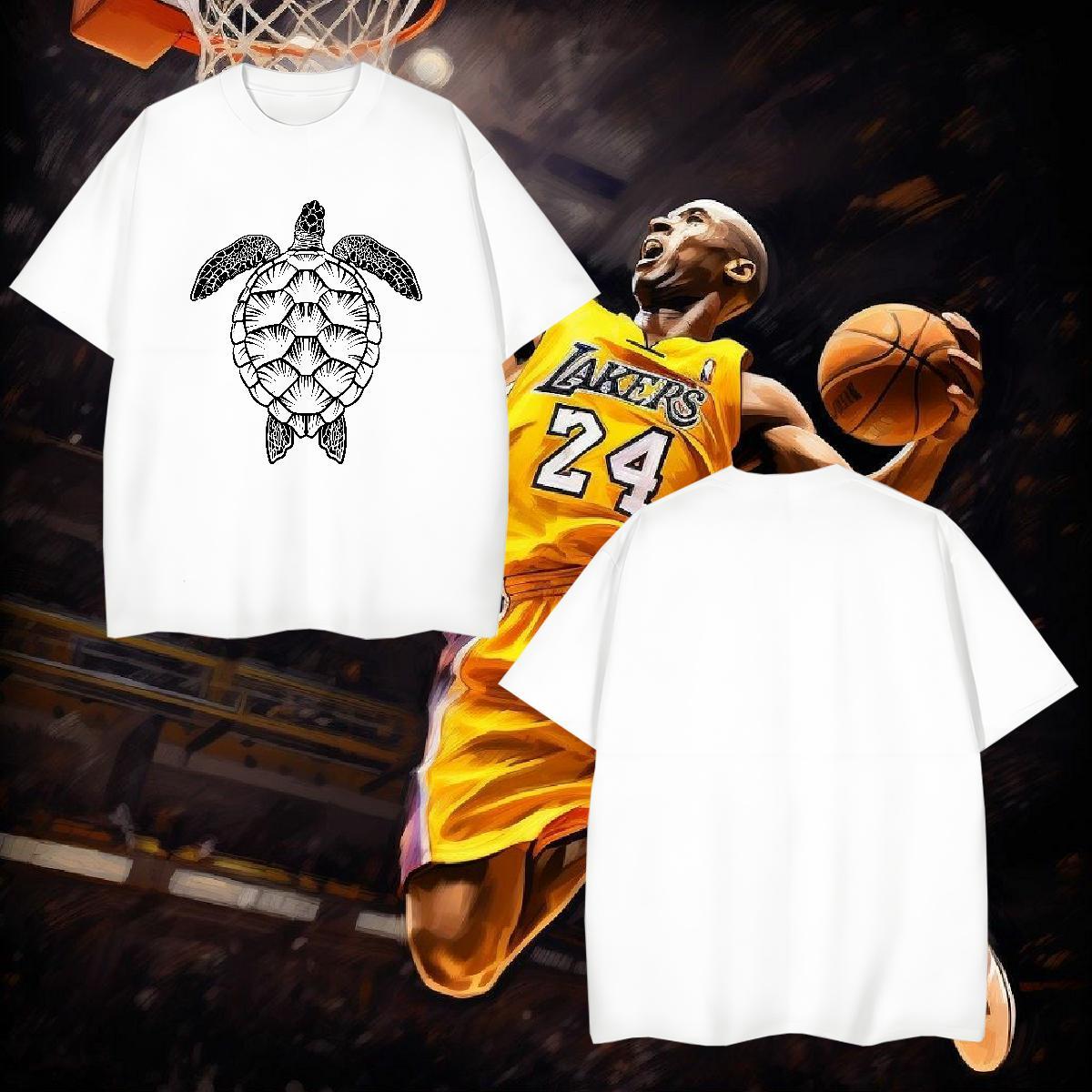 T-Shirts for Men 230g 100% Cotton tortoise Sport Short Sleeve Soft Custom Printing Men Clothes T-Shirt DIY Customized Comfortable Tshirts