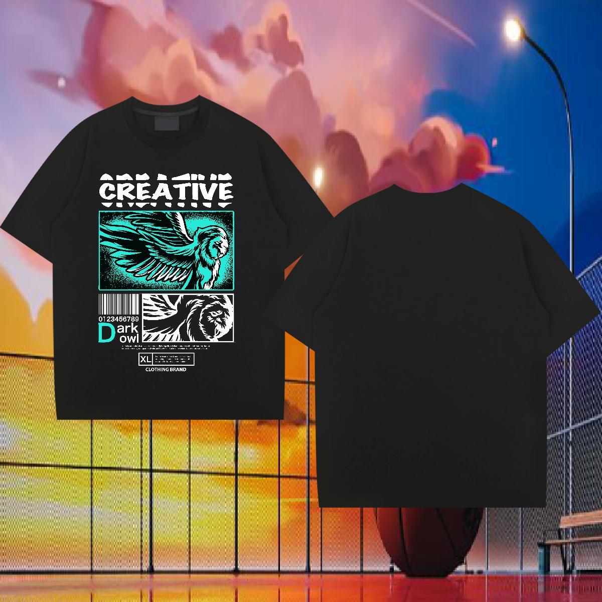 DIY T shirt 100% Cotton 230g eagle Casual Beach Tops Tees Breathable Short Sleeve TOP Quality Tshirts Custom Big Size