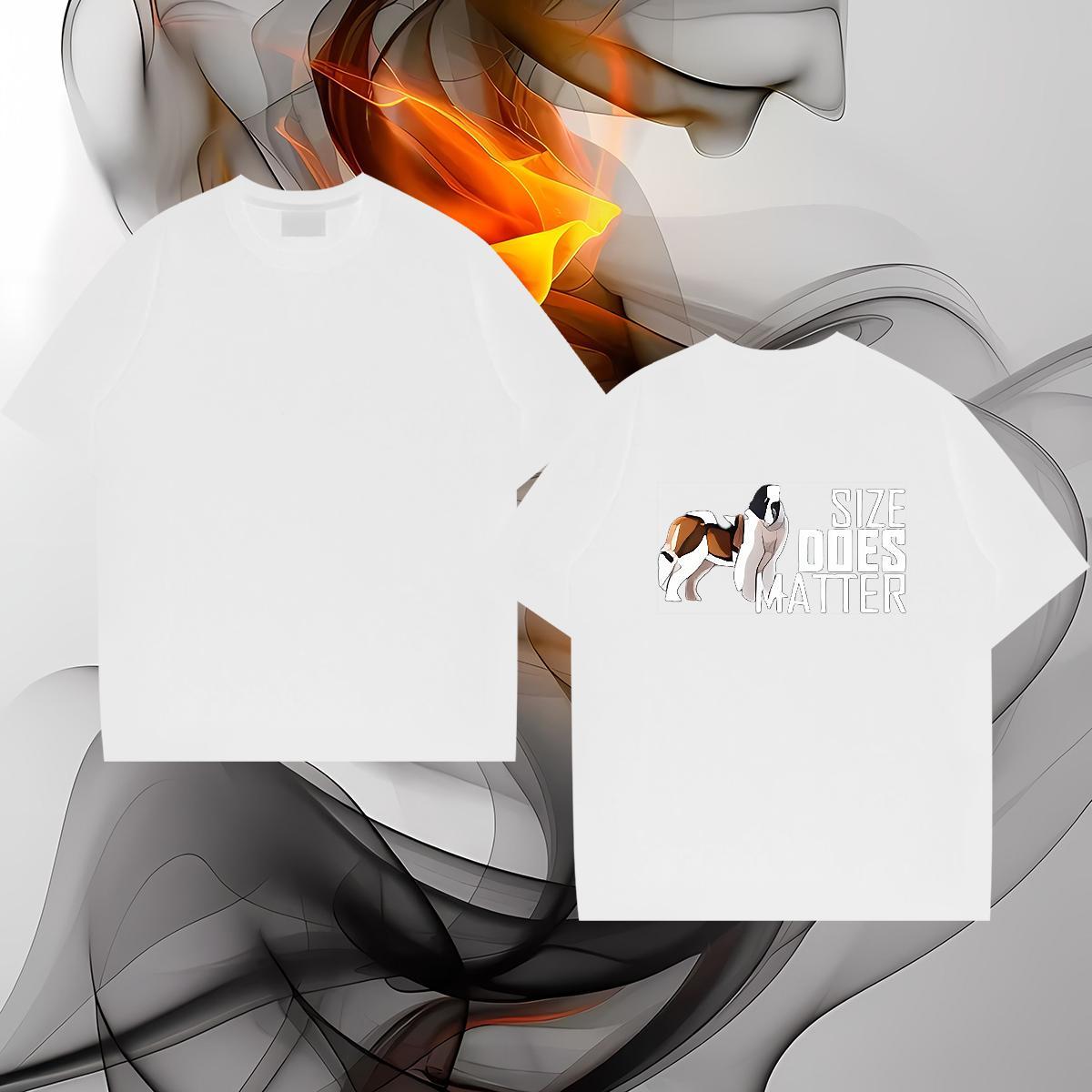 Custom T-Shirts for Men 100% Cotton 230g dog Daily Outfit Clothings Crew Neck Breathable Cool Design Men Tshirts Anime Print
