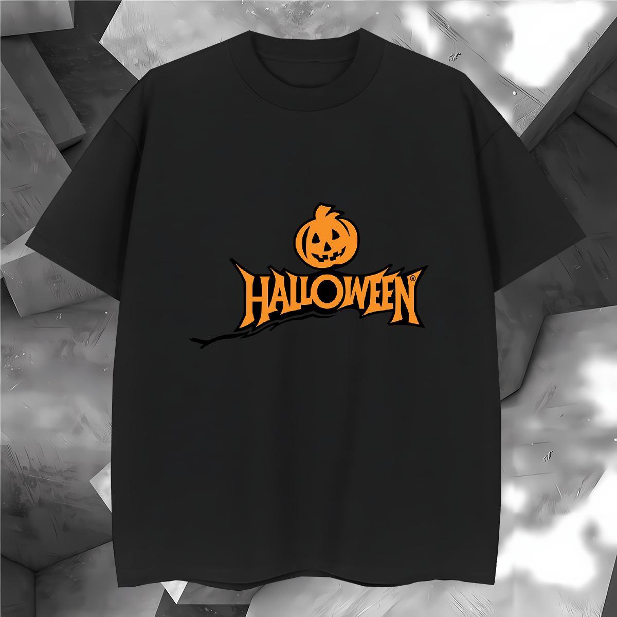 Men T Shirts 230g Pure Cotton pumpkin Daily Outfit O-Neck Short Sleeve Oversized 3XL 4XL Men Clothes T-Shirt 2024 Loose Clothings