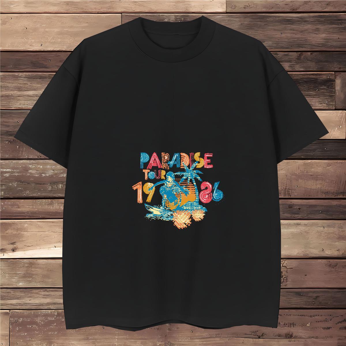 T Shirt For Man 230g 100% Cotton handpainted Hip Hop Street Short Sleeve O-Neck Custom Anime Men Tees Brand High Quality Tees Shirts