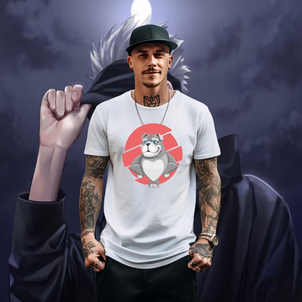 Fashion Mens T Shirts 230g 100% Cotton dog Casual Beach Tops Breathable Short Sleeve High Quality Men Clothes T-Shirt Custom Printed