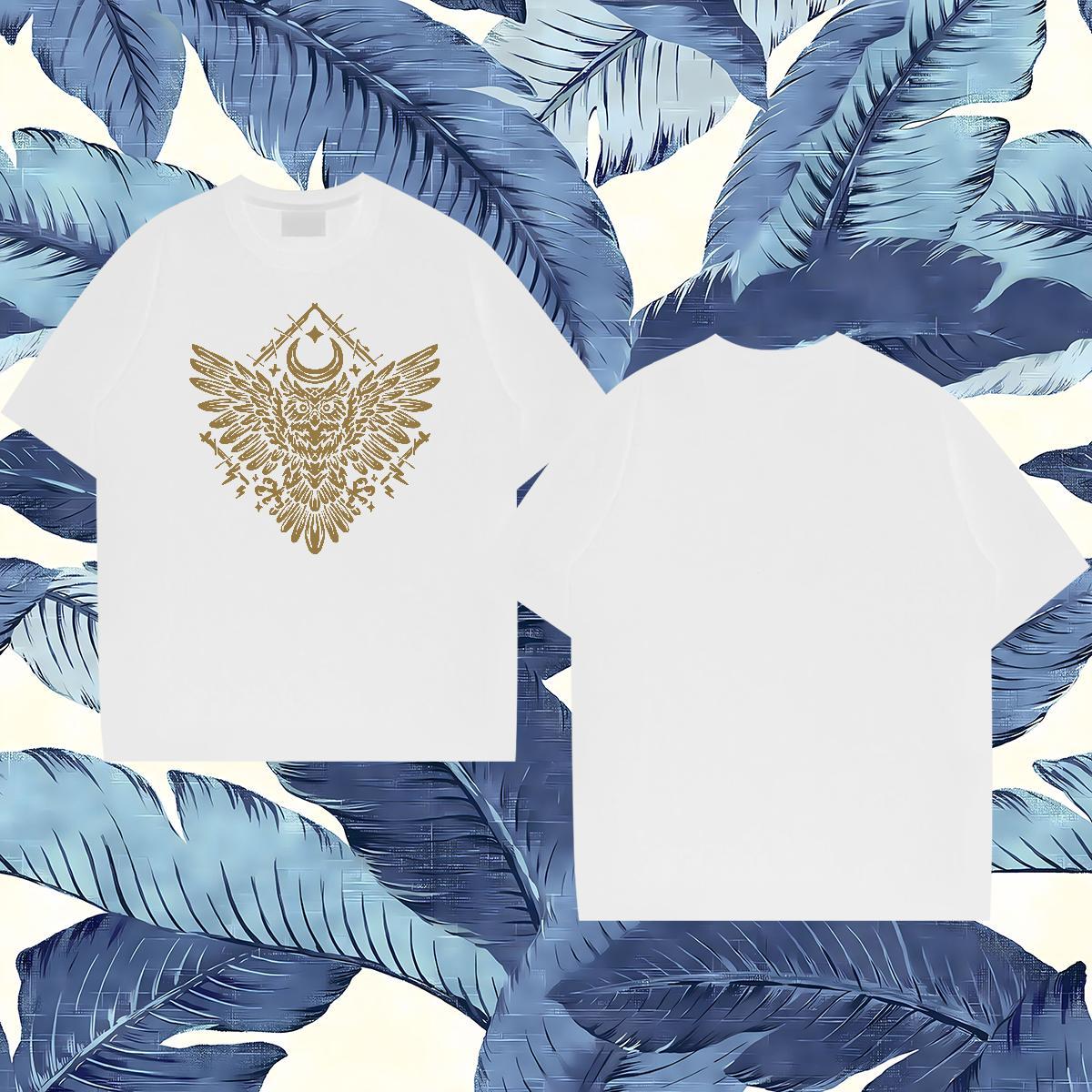 DIY Customized T-Shirts for Men 230g Cotton eagle Sports Casual Tops Round Neck Short Sleeve TOP Quality Men Tees Customized Print