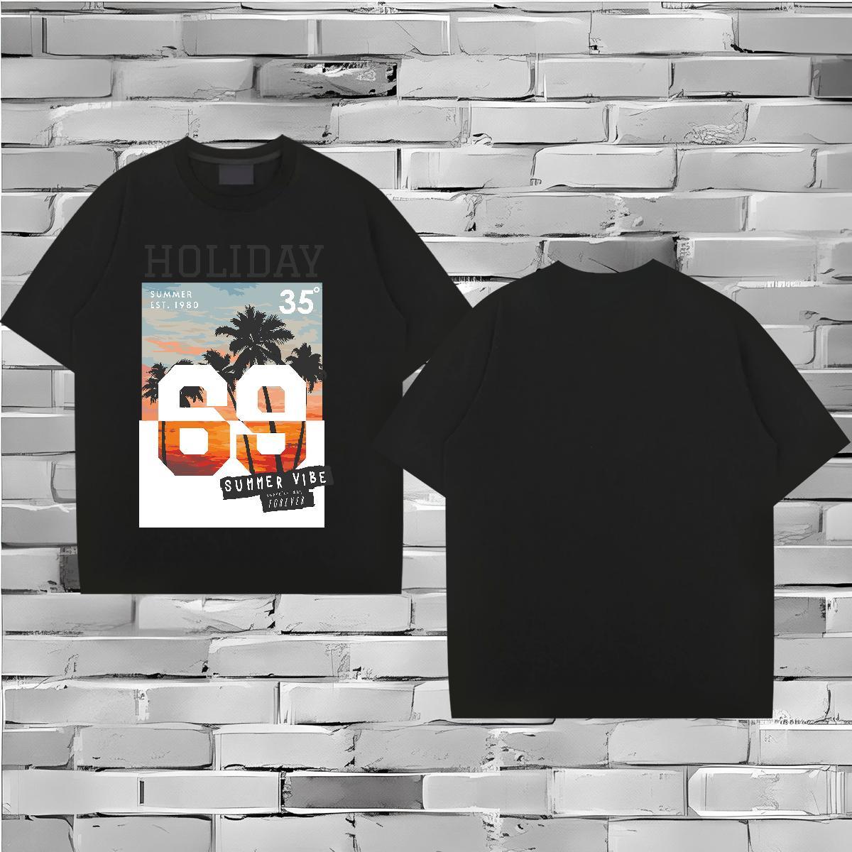 Designer Fashion T-Shirts 230g Cotton tree Street Wear Breathable Crew Neck Cool Tshirts DIY Logo Oversized
