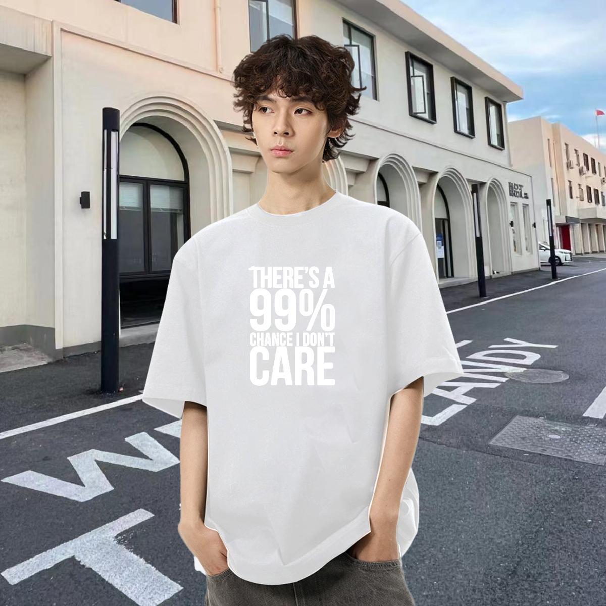 Wholesale Tshirt for Man Woman 230g 100% Cotton Sports Casual letter Anime Print Crew Neck Breathable Free Shipping T Shirt For Man Clothes