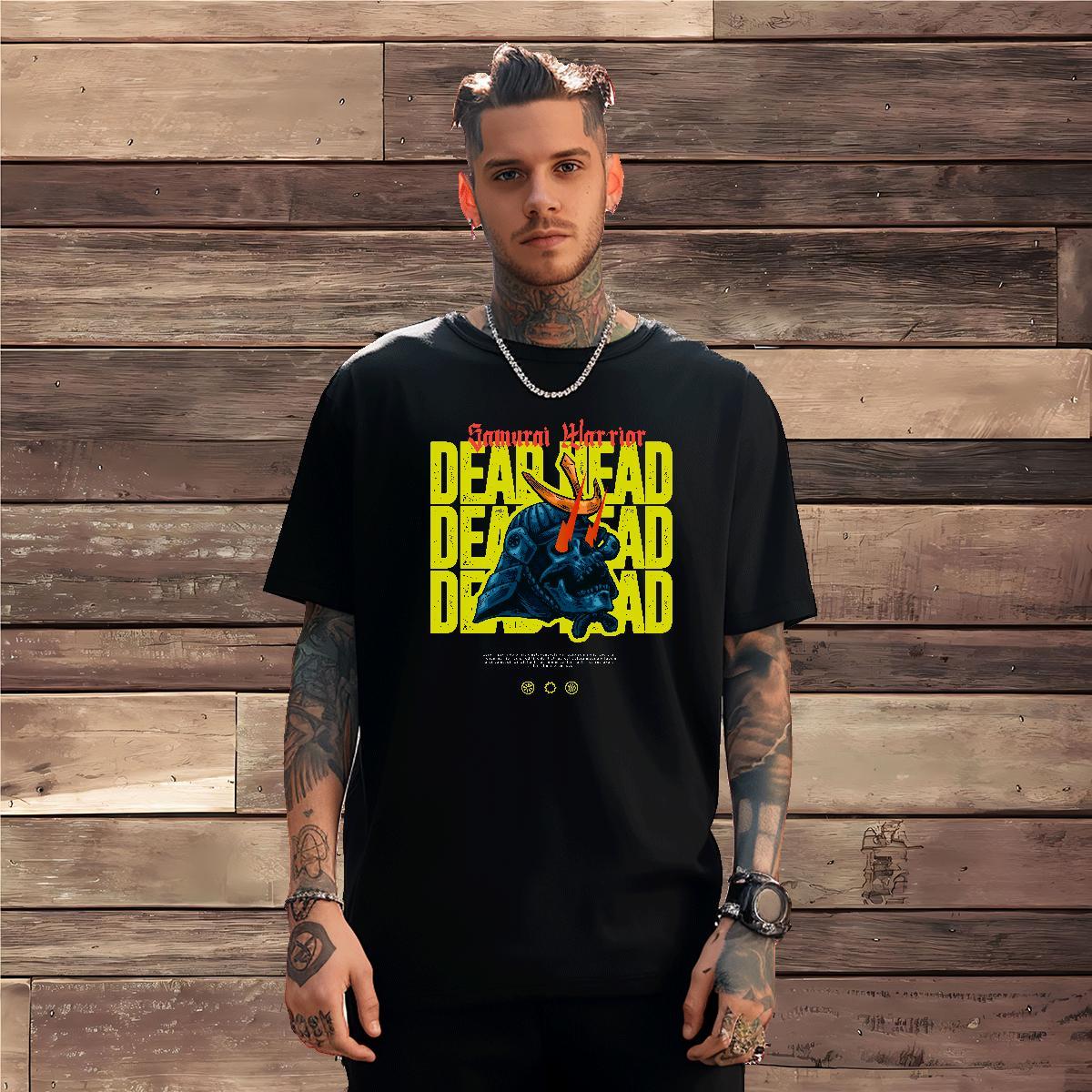 Designer T-Shirts for Men skull Tshirts 230g Pure Cotton Street Wear Classic Oversized Breathable Men Clothes T-Shirt