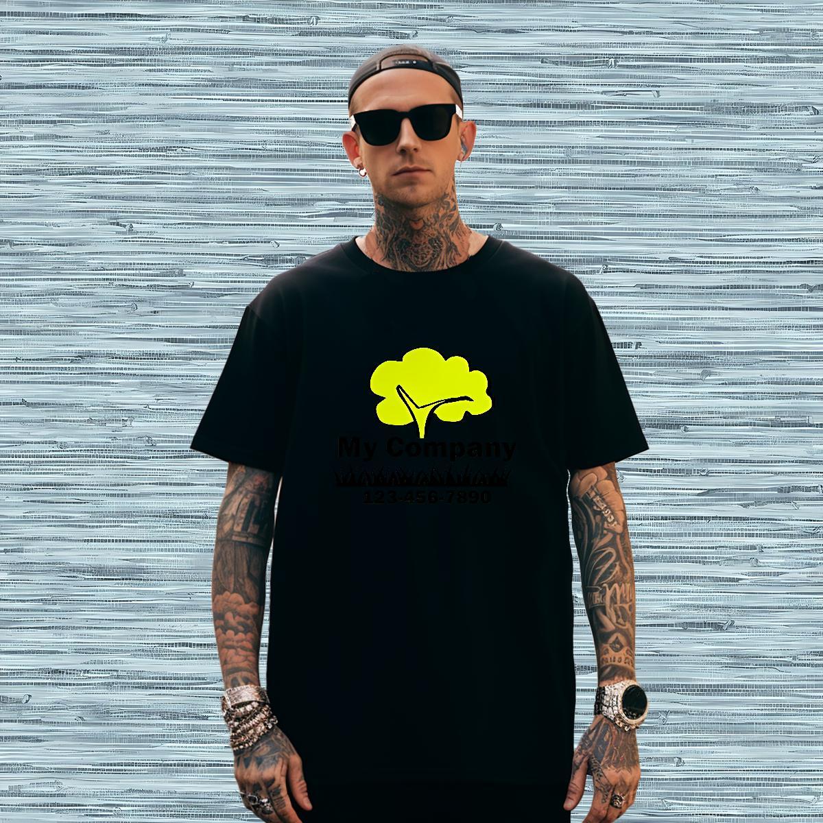 T-Shirts for Men 230g Cotton tree Daily Outfit Round Neck Short Sleeve DIY Printed Tshirt for Man Woman Stylist High Quality Wear