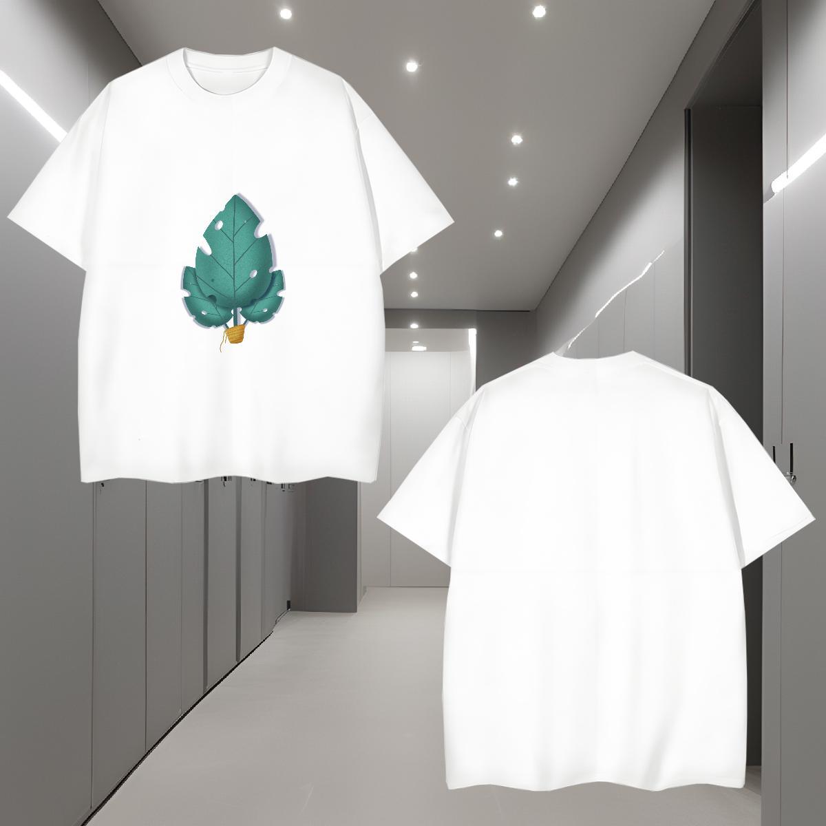 Men T Shirts 230g Cotton painting Spring Summer Breathable Crew Neck Customized Mens Tshirts Fashion Casual Designer Tops Shirt