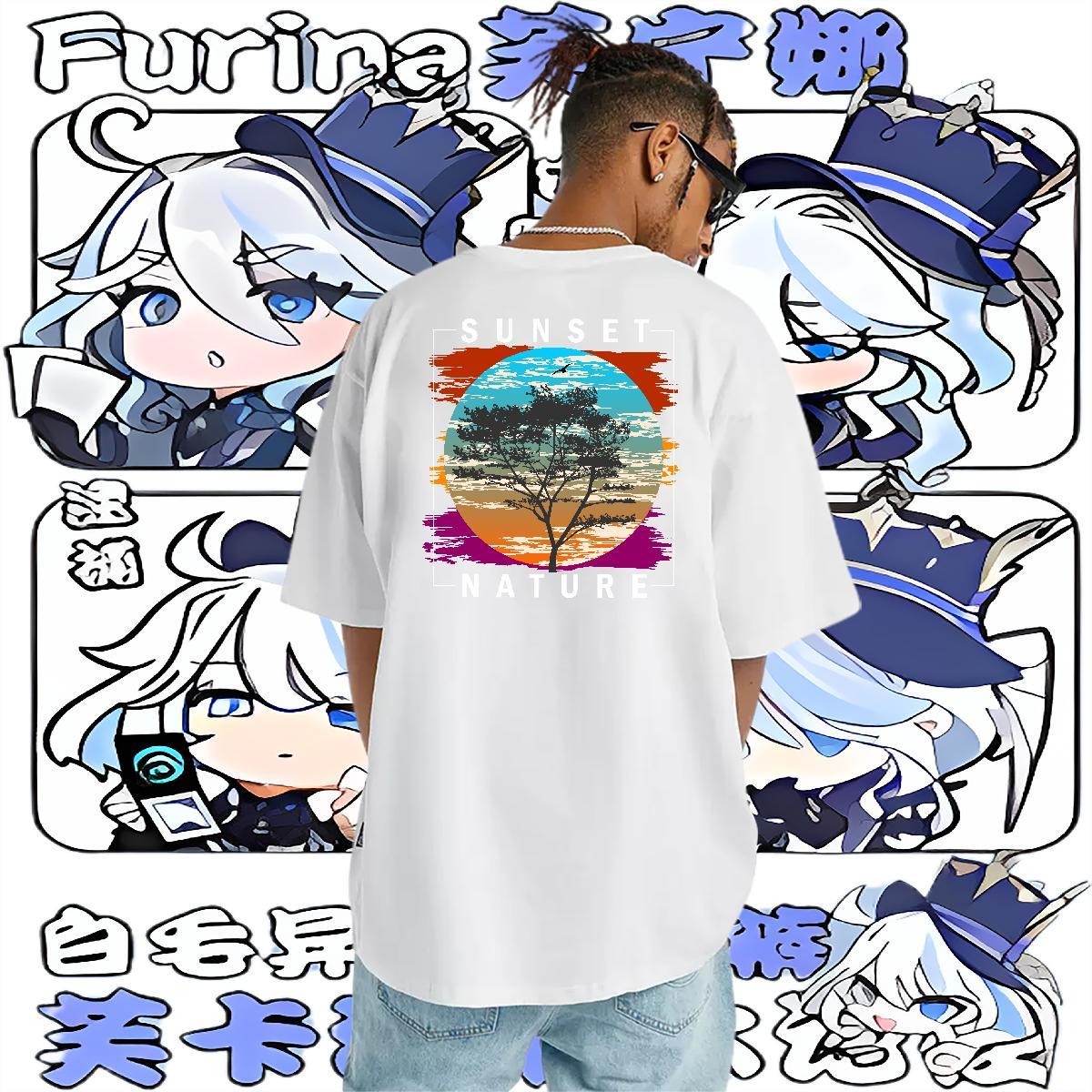Casual New T Shirts Men 230g Cotton tree Casual Beach Tees Breathable Soft Classic Tshirts Custom Print Plus Size