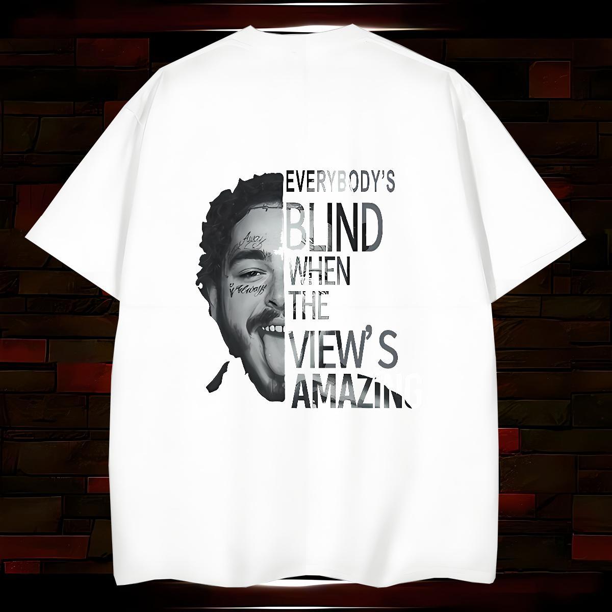 T Shirts Men 230g Cotton portrait Sports Casual O Neck Short Sleeves Graphic Tshirts Fashion New Classic Tops