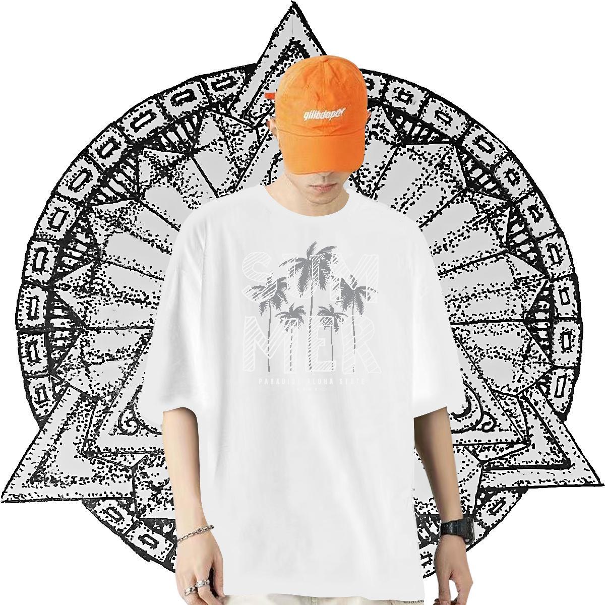 Fashion Design Mens T Shirts 100% Cotton 230g tree Sport Polos Breathable Short Sleeve Free Shipping Tshirts Custom Printed