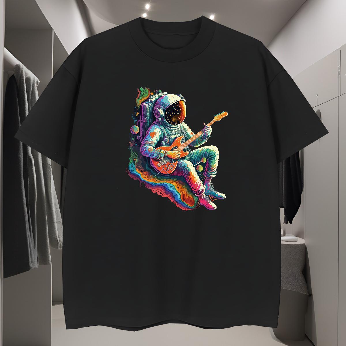 T Shirts Men 230g 100% Cotton universe Spring Summer Crew Neck Breathable DIY Men Tees DIY Customized Unisex Top Tees