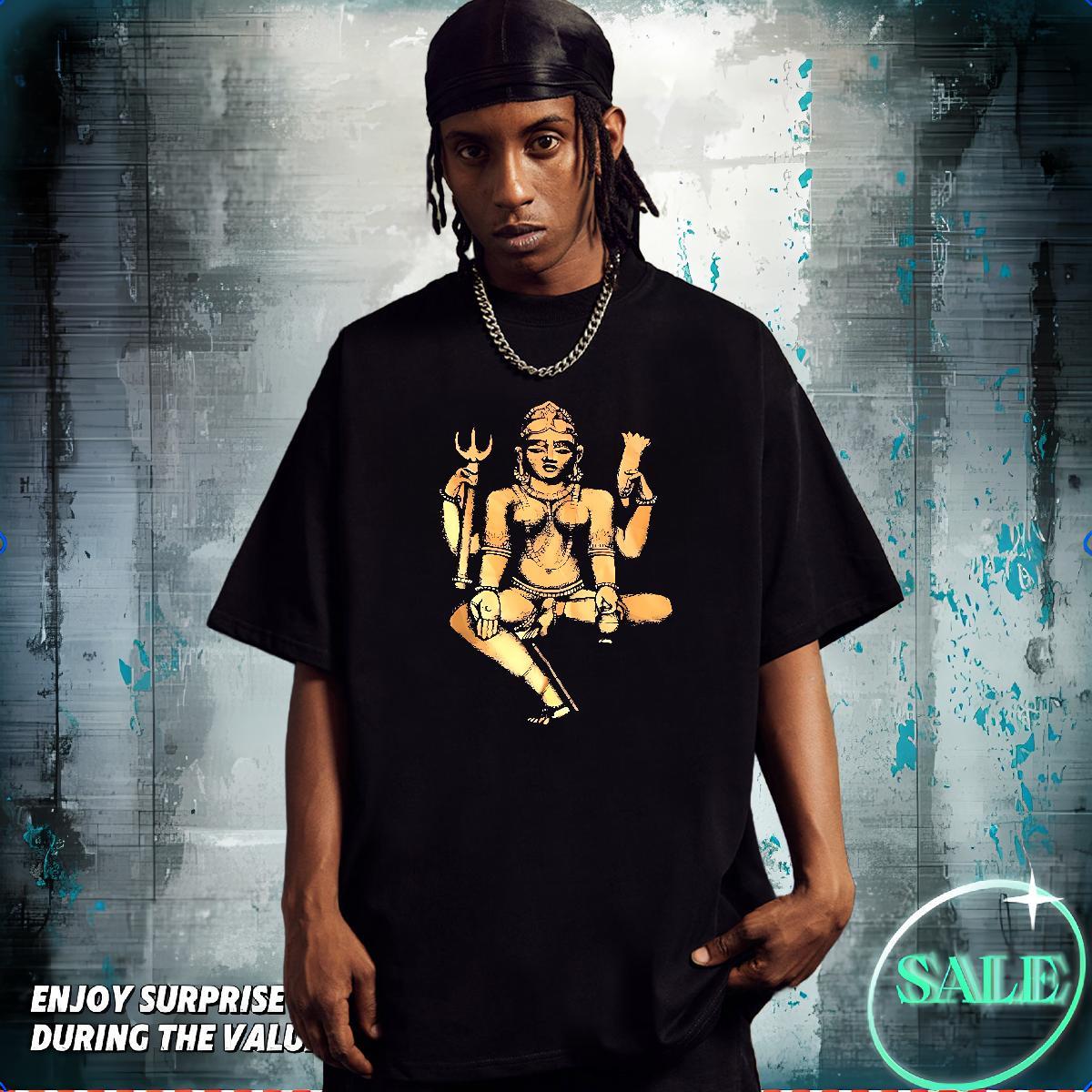 T Shirt For Man 230g Cotton character Street wear Hip Hop Crew Neck Custom Anime Couples T Shirts 2024 Summer Classic Clothings