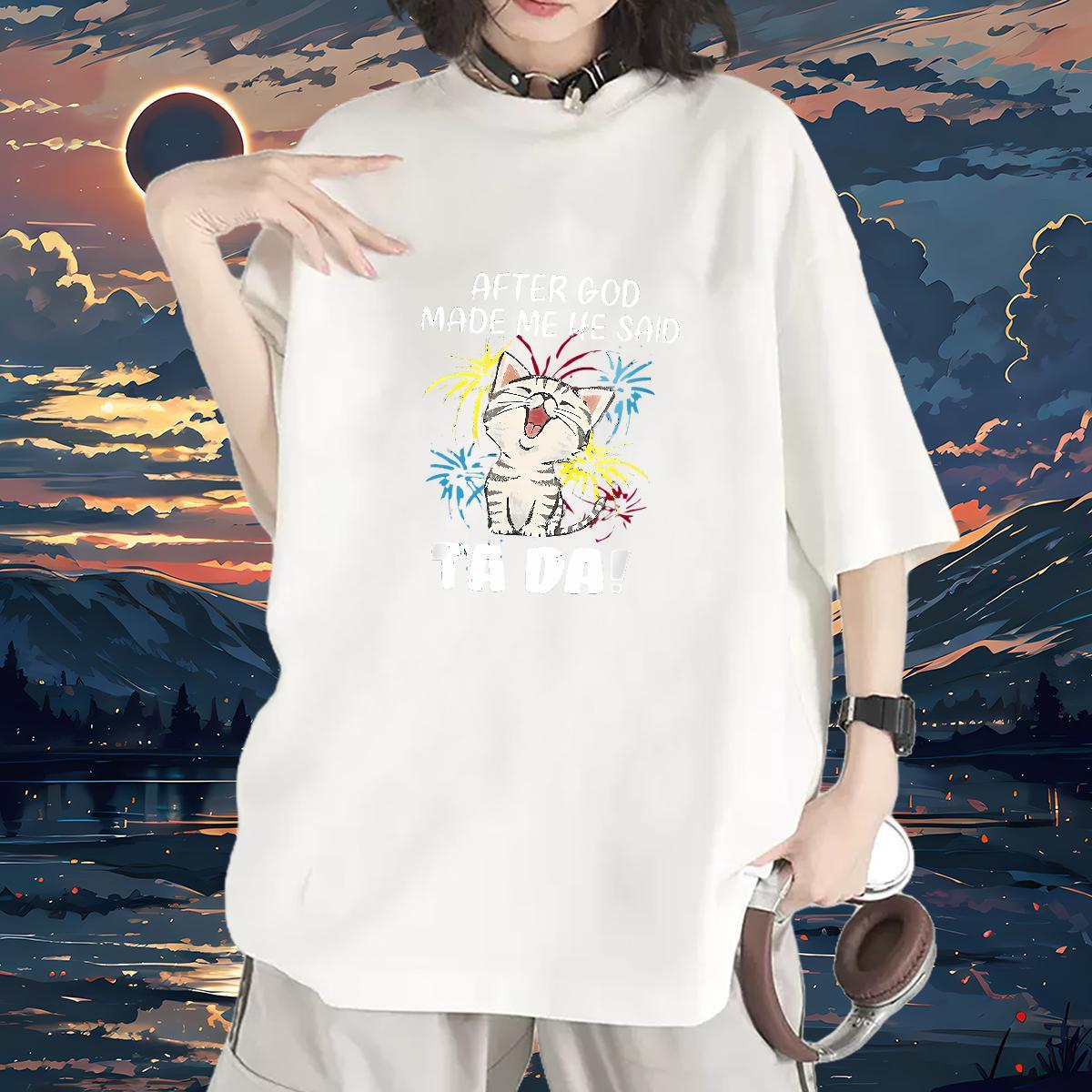 Designer Woman T Shirts Short sleeve Soft Womens Tshirts White Plus Size cute Street Casual 230g Cotton 2024 Clothings