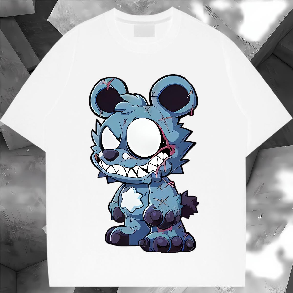 Loose fit Woman T Shirts Breathable Soft Women Tshirts Custom Printed bear Outdoor 230g 100% Cotton Brand Clothings