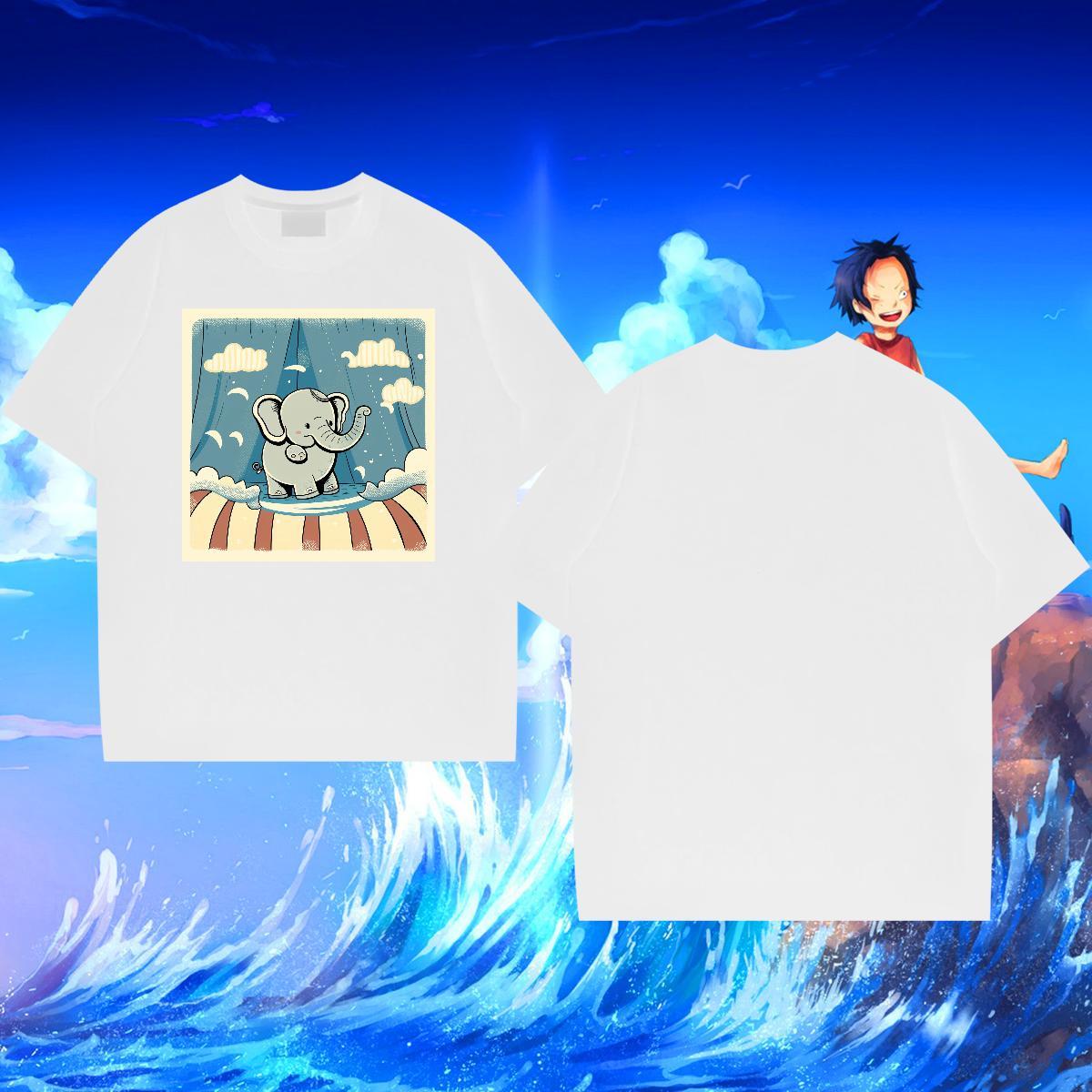 Factory Direct T-Shirts for Men 230g Cotton Spring Summer Tee Shirt Pure Cotton Soft Mens Tshirts DIY Anime