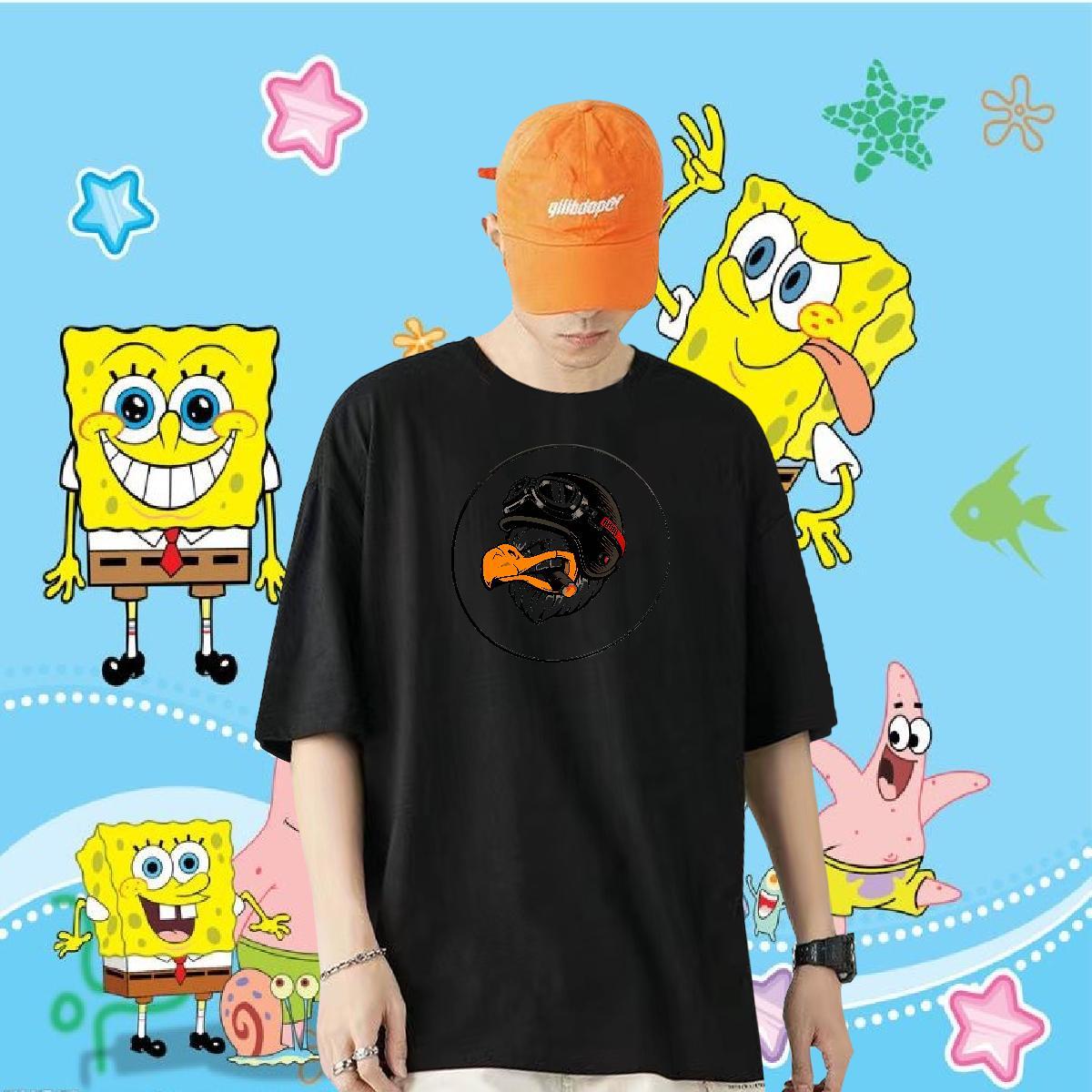 2024 DIY Man T Shirts 100% Cotton 230g eagle Sports Casual Tees Breathable Crew Neck TOP Quality Men Tops Tees Floral Print