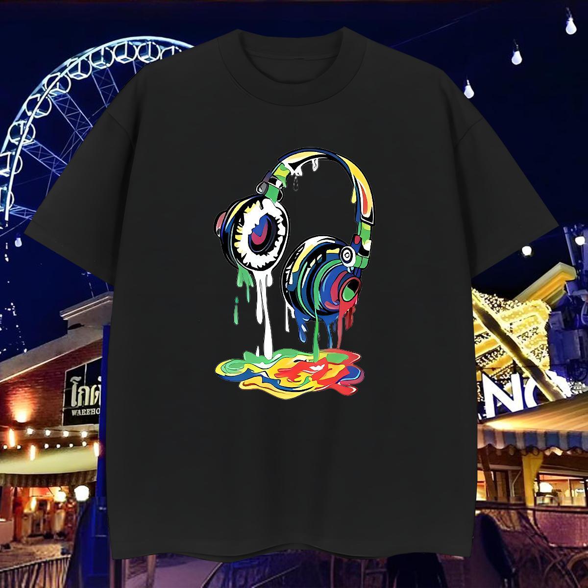 T-Shirts for Men 230g Cotton Pigment Hip Hop Breathable Soft Plus Size Cartoon Men Tees Custom Wholesale Tee Shirt