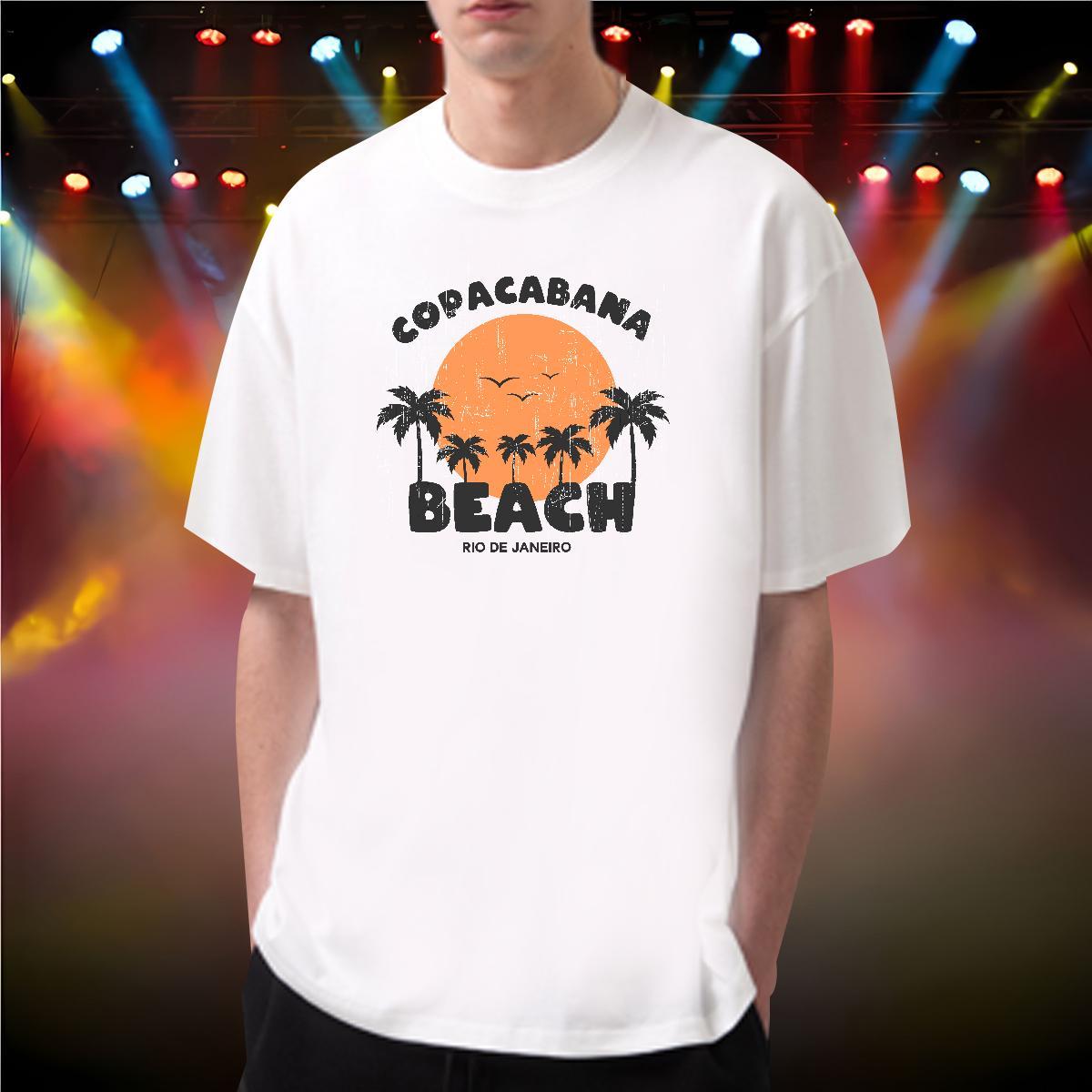 Men T Shirts 230g 100% Cotton tree Street Wear O Neck Short Sleeves Cartoon Print Men Tees DIY Customized High Quality Clothings