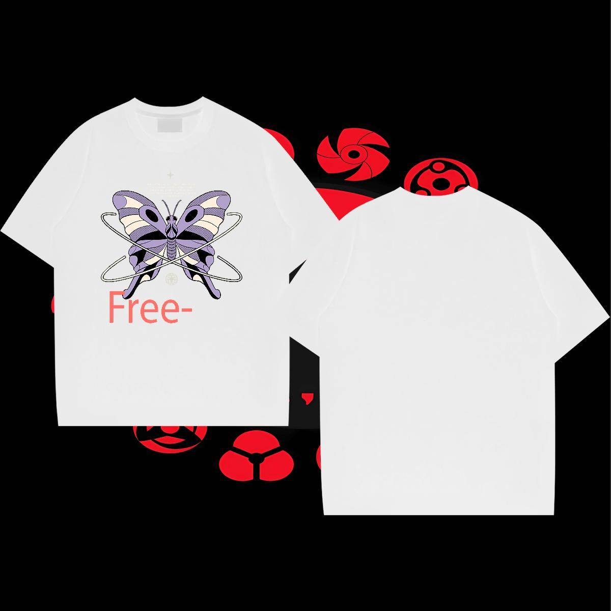 Wholesale Mens Tshirts 230g Cotton Sport Butterfly Custom Printing Crew Neck Breathable Fashion T-Shirts for Men Wear