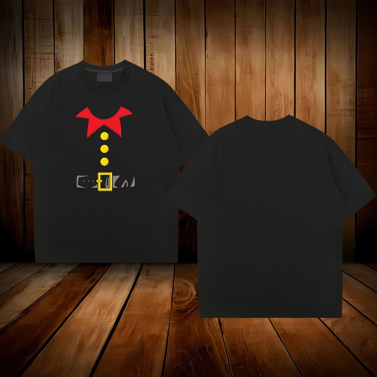 Free Shipping T Shirts Men 230g Cotton Christmas Street Casual Tees Breathable Crew Neck Classic Tshirts Custom Big Size