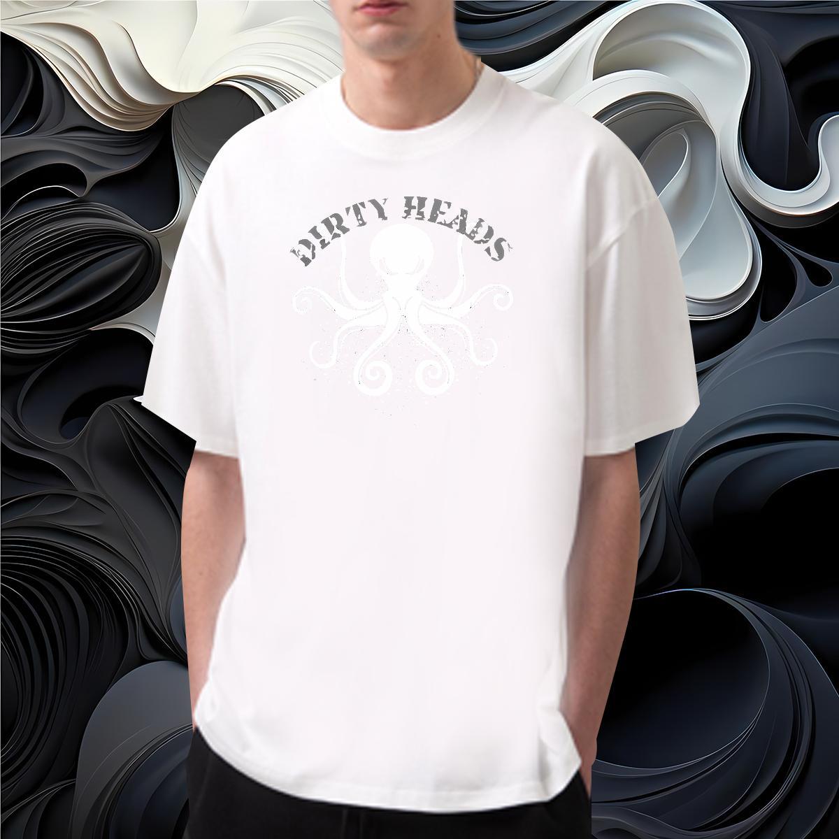 T shirt 230g 100% Cotton octopus Daily Wear Breathable Crew Neck Anime Print Couples T Shirts Fashion Designer Free Shipping Tees Shirts