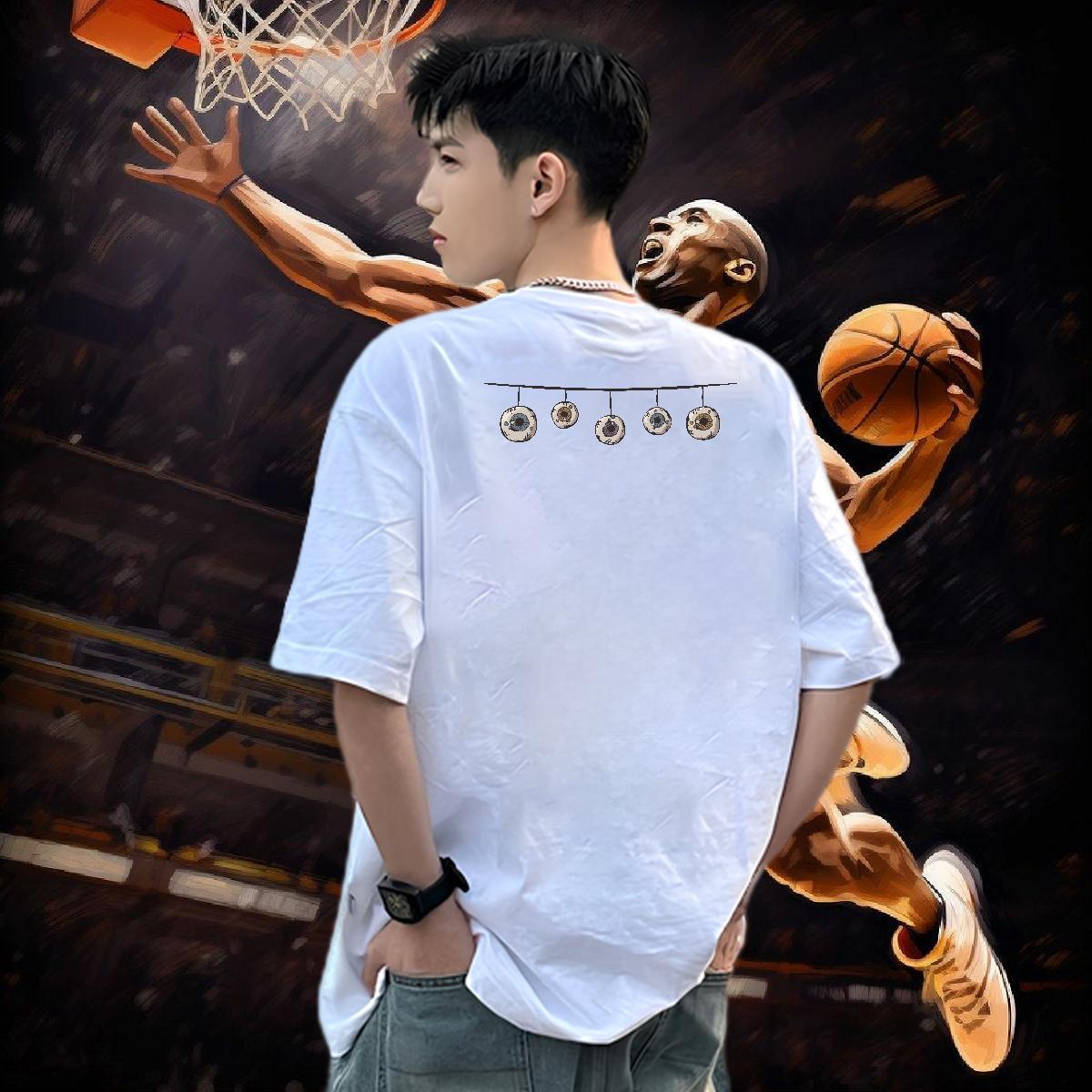 Fashion Design Man T Shirts 230g Pure Cotton halloween Outdoor Top Tees Breathable Crew Neck Classic Men Clothes T-Shirt Plus Size Cartoon