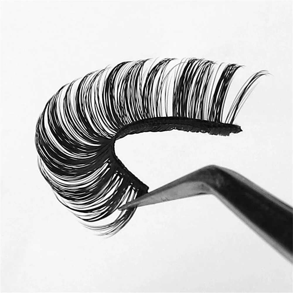 10 pairs of Russian striped eyelashes DD curly false eyelashes fluffy Wispy faux mink bag W240803