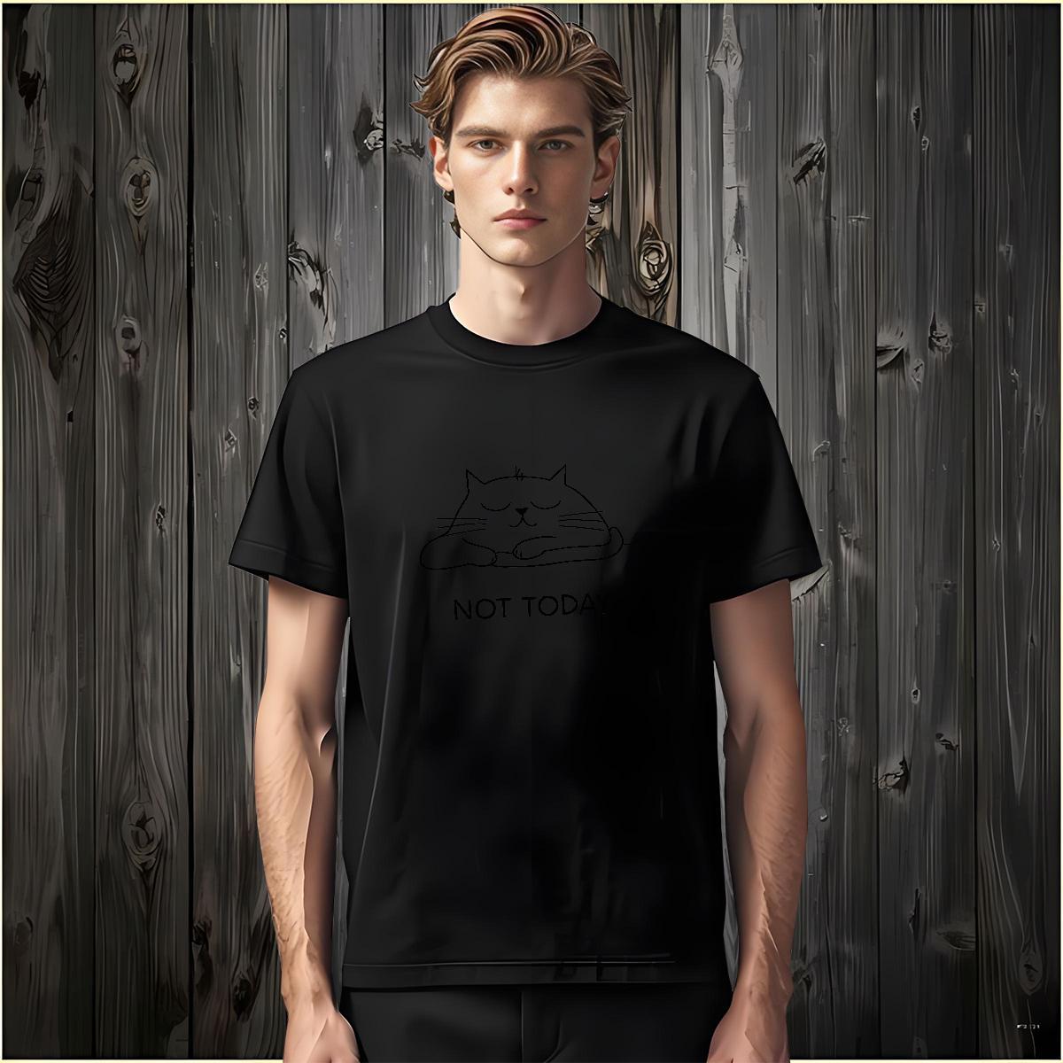 Man T Shirts 230g 100% Cotton cat High Street Hip Hop Breathable Soft Anime Couples T Shirts New Arrival High Quality Clothes