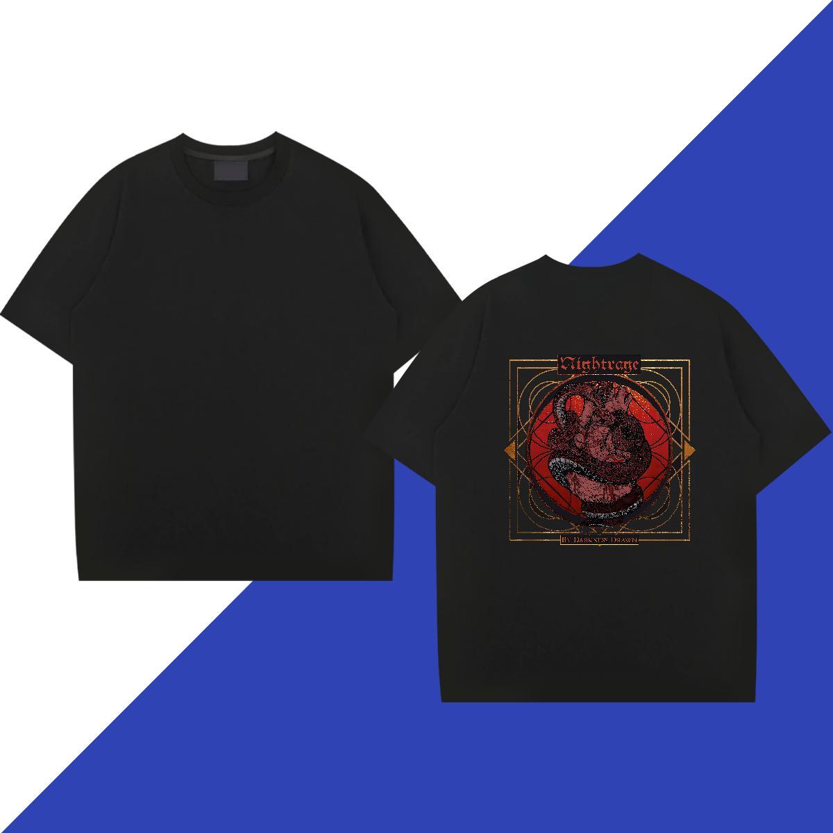 2024 Designer T-Shirts 100% Cotton 230g snake Anime Printing Street Tees O Neck Short Sleeves Comfortable Men Tshirts DIY Printed