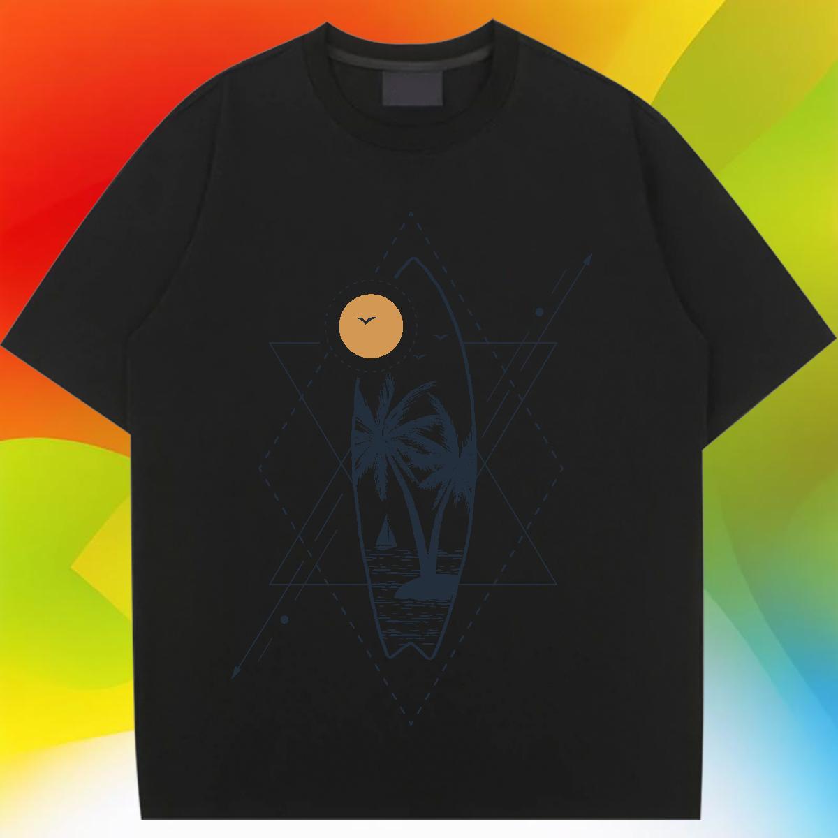 High quality T-Shirts for Women O-Neck Short Sleeve Woman Tshirt Custom Printing tree Sports Street Wear 230g 100% Cotton 2024 Casual Top Tees