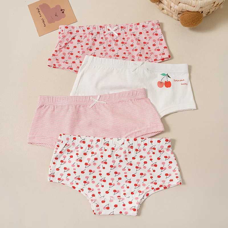 The girls are wearing cotton underwear and 4 packs of big childrens cotton shortsW240715