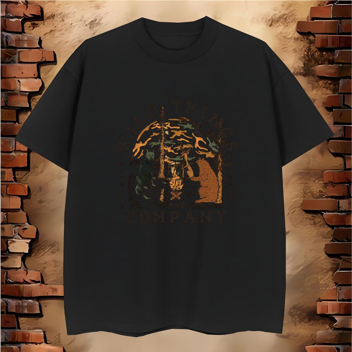 Man T Shirts 230g Pure Cotton tree Sports Casual Breathable Soft DIY Printed Mens Tshirts Factory Direct Loose Tops Tees