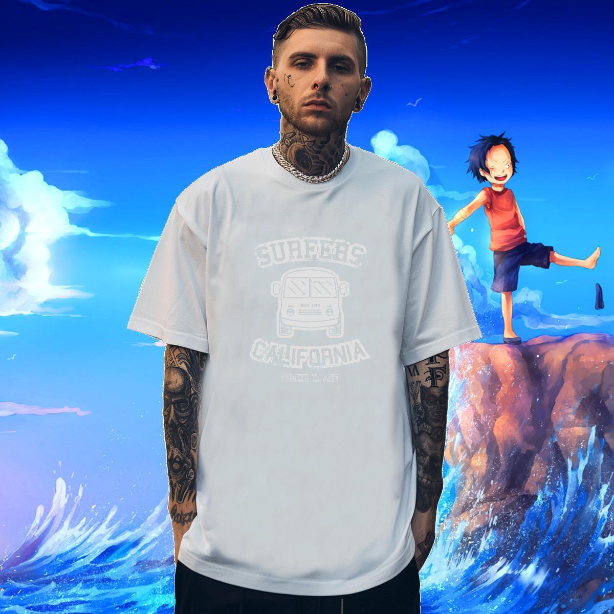 Free Shipping Tshirt for Man Woman 230g 100% Cotton Beach letter Custom Print Oversized Round Neck Short Sleeve Designer T Shirts Men Polos