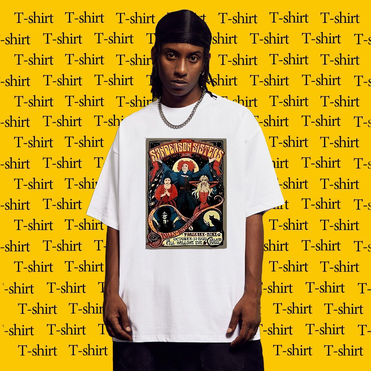 Wholesale T-Shirts for Men 230g Pure Cotton halloween Street Wear Tops Shirt Breathable Crew Neck High Quality Men Tees Oversized