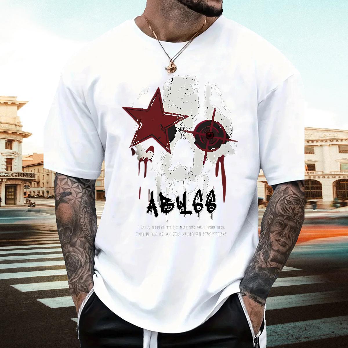 Stylist Mens T Shirts 230g Pure Cotton halloween High Street Hip Hop Tops Tees O Neck Short Sleeves TOP Quality Couples T Shirts Skull