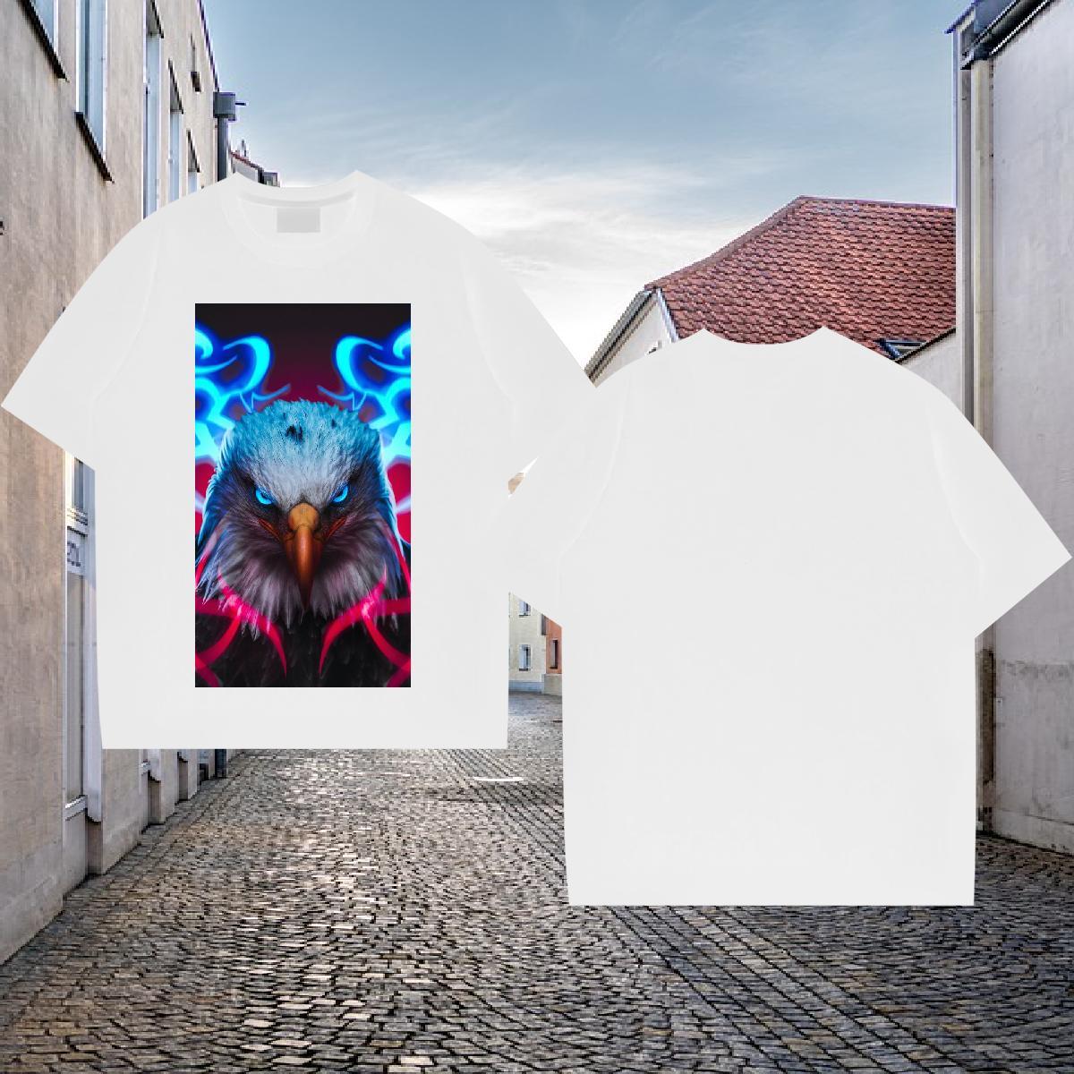 Brand T Shirt For Man 100% Cotton 230g cool Hip Hop Street Top Tees O-Neck Short Sleeve Designer Tshirt for Man Woman Black White