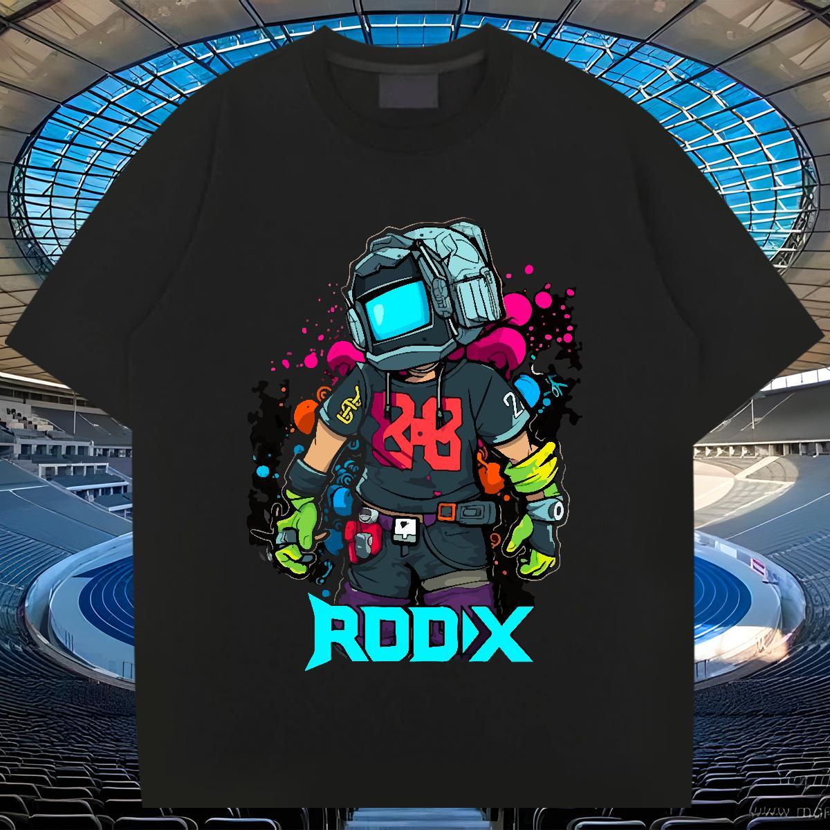 Designer Men Clothes T-Shirt 100% Cotton 230g Casual Daily Wear robot Graphic Breathable Short Sleeve Classic Casual T Shirt For Man Tees